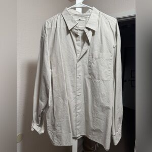 Uniqlo Navy Striped Shirt